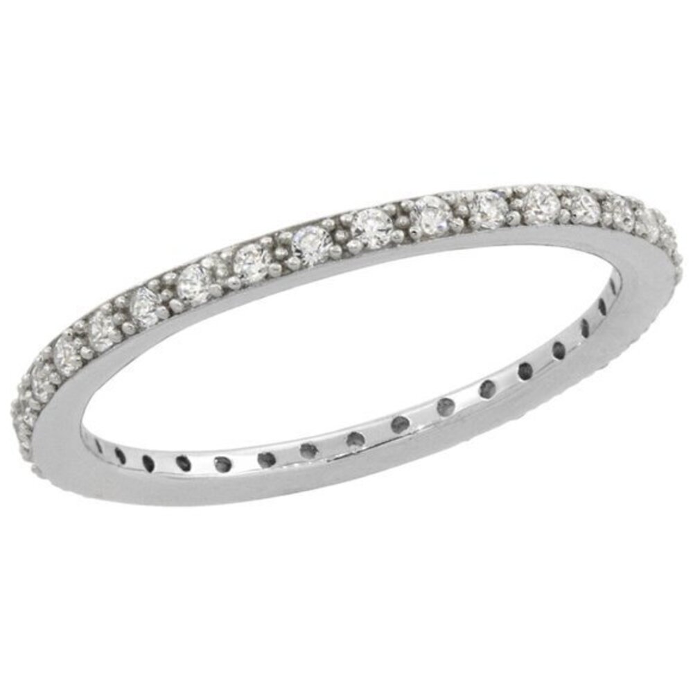 New 925 STERLING SILVER ETERNITY WEDDING BAND